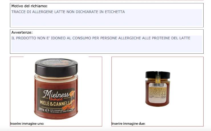foto richiamo miele